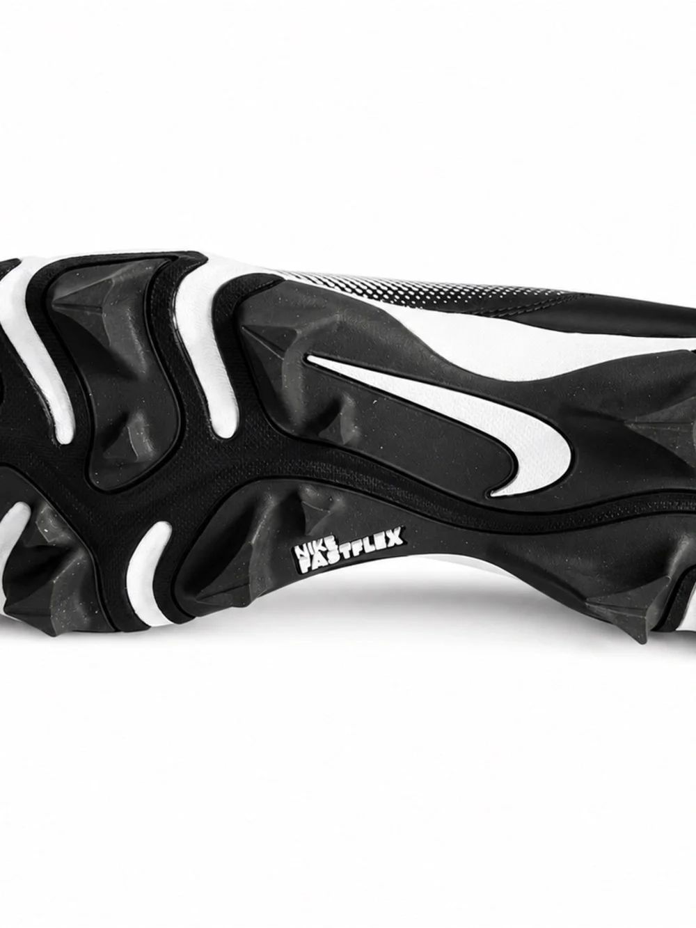 Nike Black & White Football Cleats with Bold Swoosh